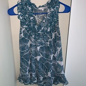 Flowy tank with ruffles